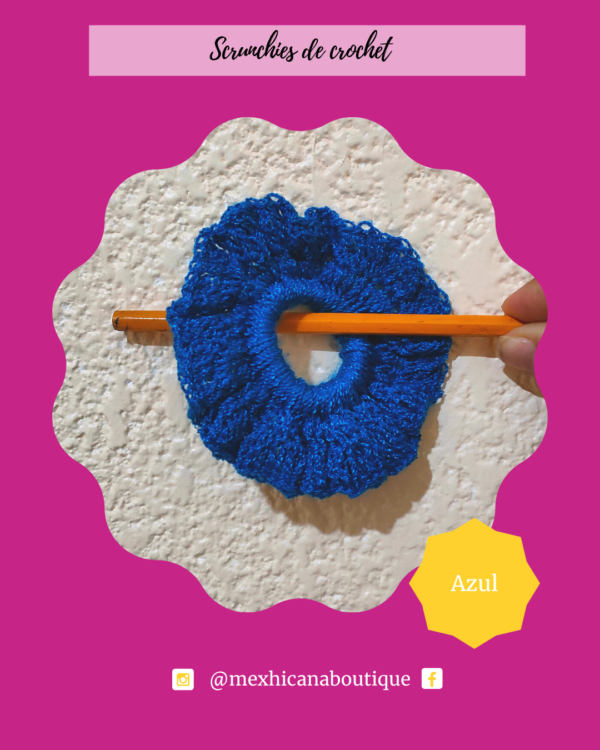 Set de Scrunchies de crochet - Image 2