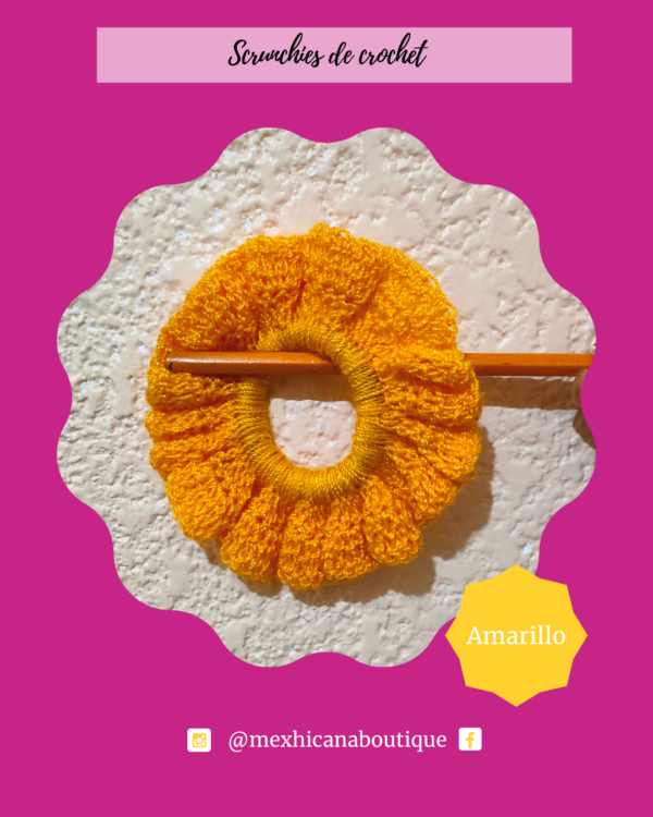 Set de Scrunchies de crochet - Image 3