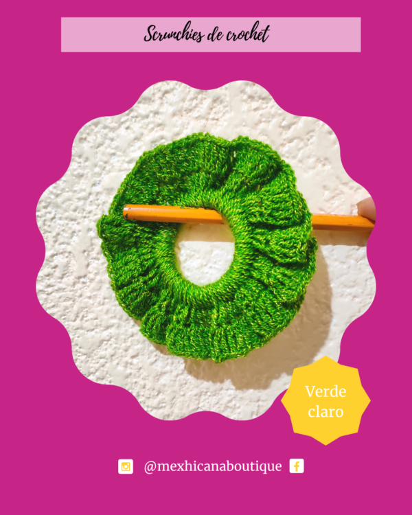 Set de Scrunchies de crochet - Image 4