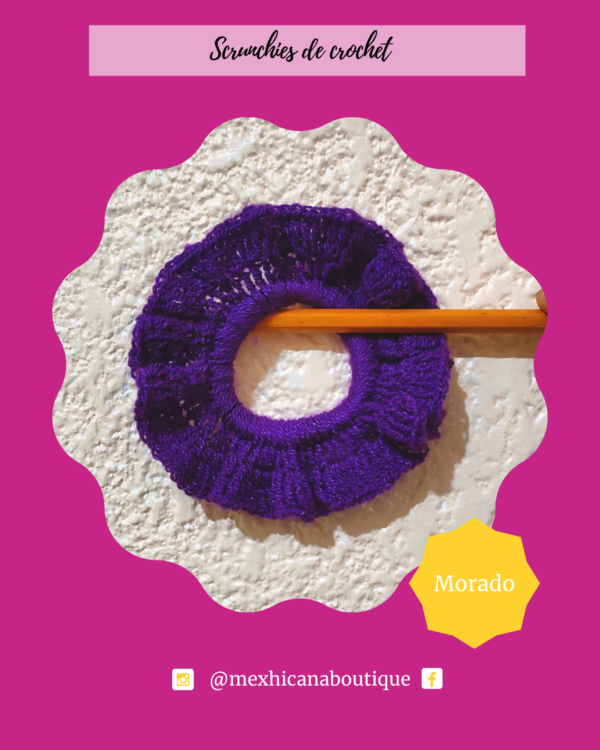 Set de Scrunchies de crochet - Image 5