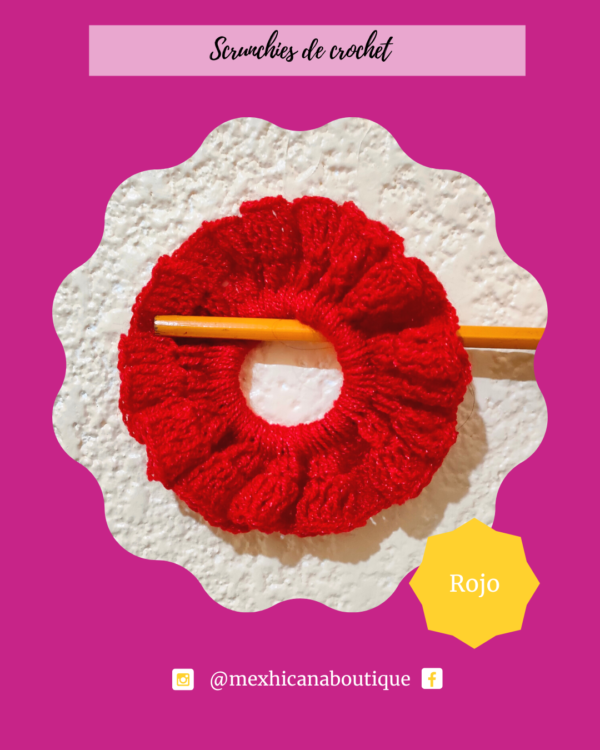 Set de Scrunchies de crochet - Image 7
