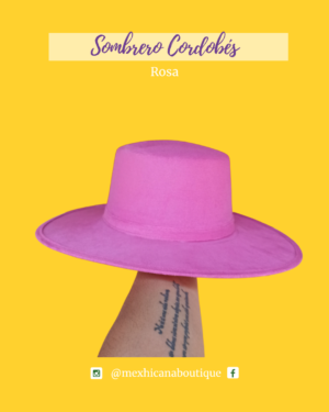 sombrero cordobés rosa