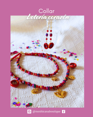 collar loteria corazon