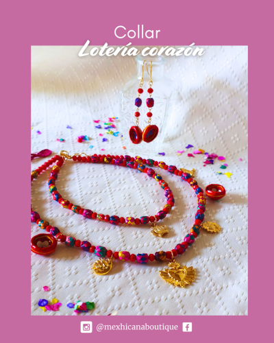 collar loteria corazon